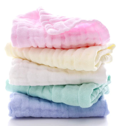 Baby Washcloths - Natural Cotton Baby Wipes - Soft Newborn Face Towel and Washcloth for Sensitive Skin