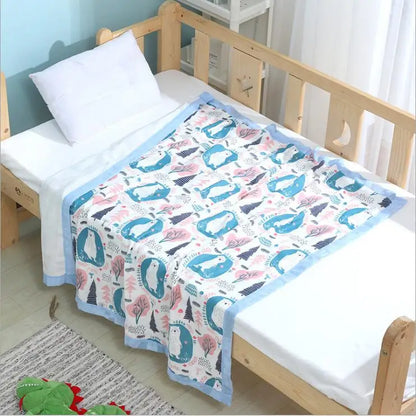 110x110cm 120x150cm 6 Layer Muslin Boy Girl Kids Children Sleep Blanket Swaddle Bath Towel 100% Cotton Newborn Wrap Baby Blanket
