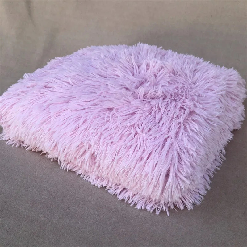 Newborn Photography Plush Blanket Baby Photo Background Rug for Studio Long Pile Fur Mat 0-12M