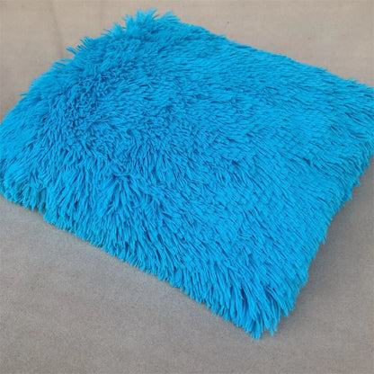 Newborn Photography Plush Blanket Baby Photo Background Rug for Studio Long Pile Fur Mat 0-12M