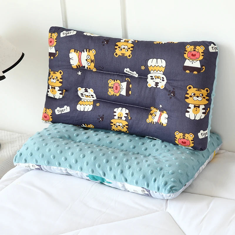 Children’s Plush Comfort Pillow, Double-Sided Ergonomic Design for Year-Round Comfort and Sleep Support