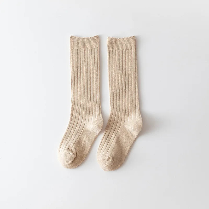 0-12Y Boys and Girls Cotton Socks Knee High