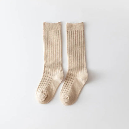 0-12Y Boys and Girls Cotton Socks Knee High