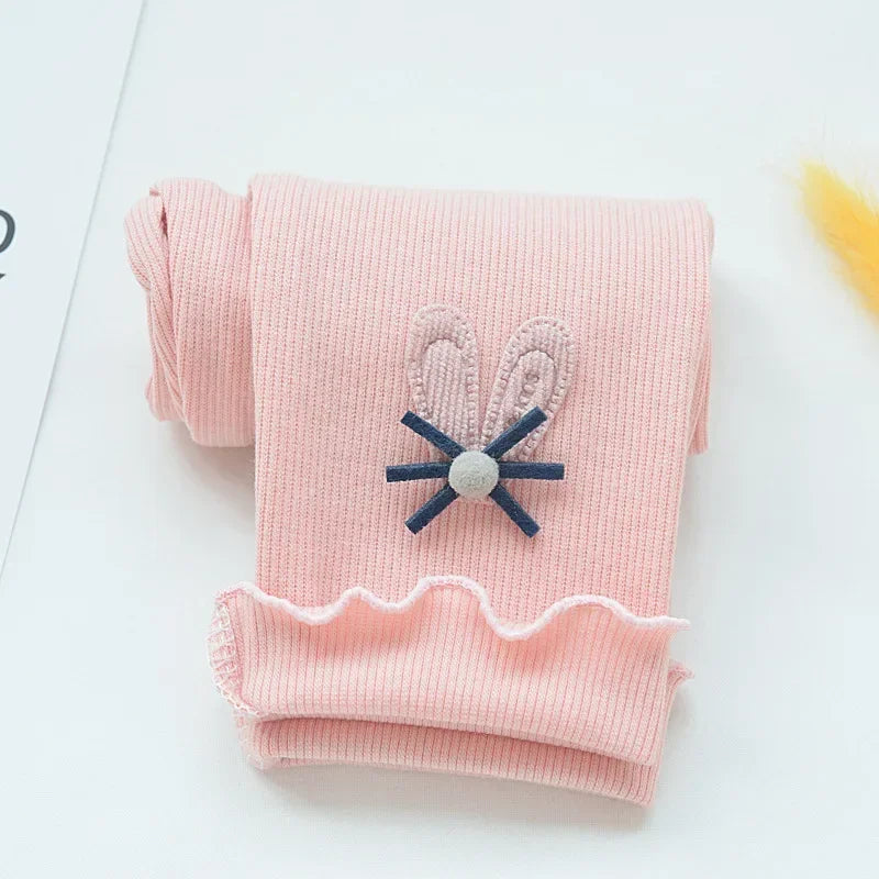 Girls Leggings baby 1-8 Years Old Cute Cotton Elastic Pants Skinny Print Cartoon Pattern Children Leggings Trousers Casual Pants