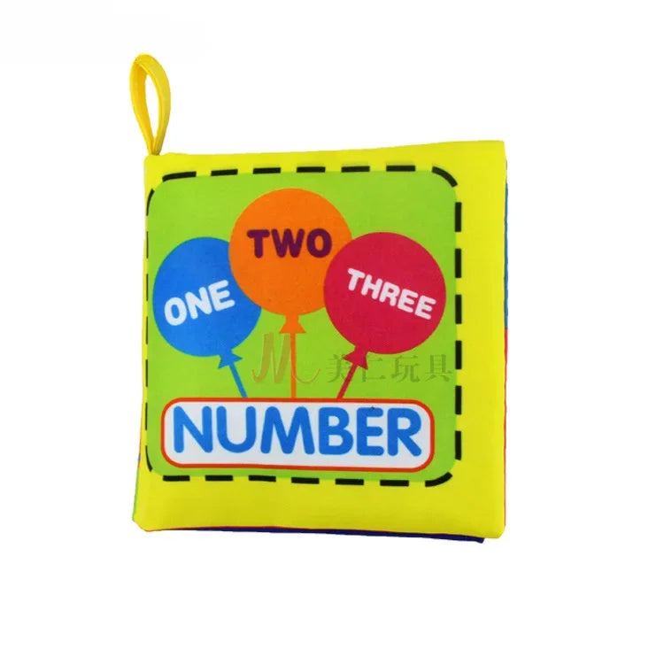 Baby Soft Cloth Book 0-36 Month Montessori Early Educational Toys Cognitive Book for Toddler