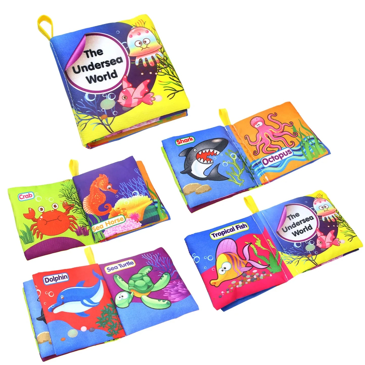 Baby Soft Cloth Book 0-36 Month Montessori Early Educational Toys Cognitive Book for Toddler