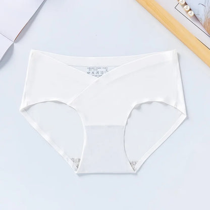 Women Maternity Panties for Pregnant Low-Waist Ice Silk Summer Shorts