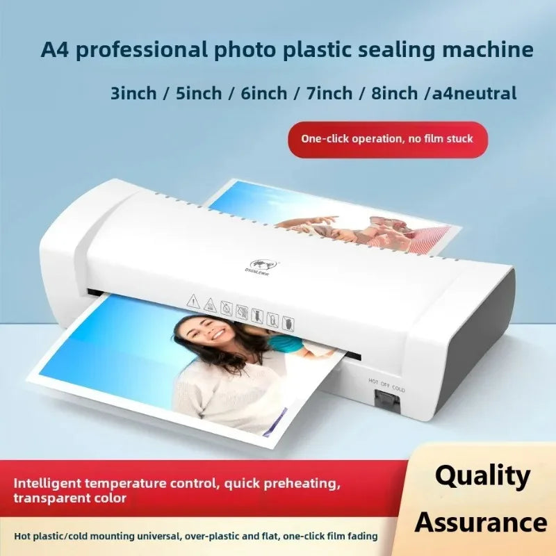 Home Office SL200A4 Laminator Thermoplastic Cold Mounting Dual-use Quick Preheating Constant Temperature Anti-Bubble Photo and D