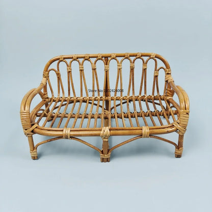 Rattan Furniture Photography for Newborns Newborn Photography Props Retro Basket Chair Infant Photo Prop Baby Girl Boy Bed