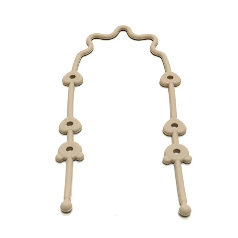 Baby Pacifier Chain with Safety Straps Silicone Holder Stroller & Highchair Accessory Drinking Cup Holder Strap