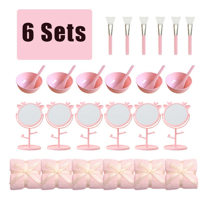 6-15Pcs Spa Party Robes for Girls Supplies Favors Kids Gowns Robe Soft Spa Headband Sleepover Birthday Party