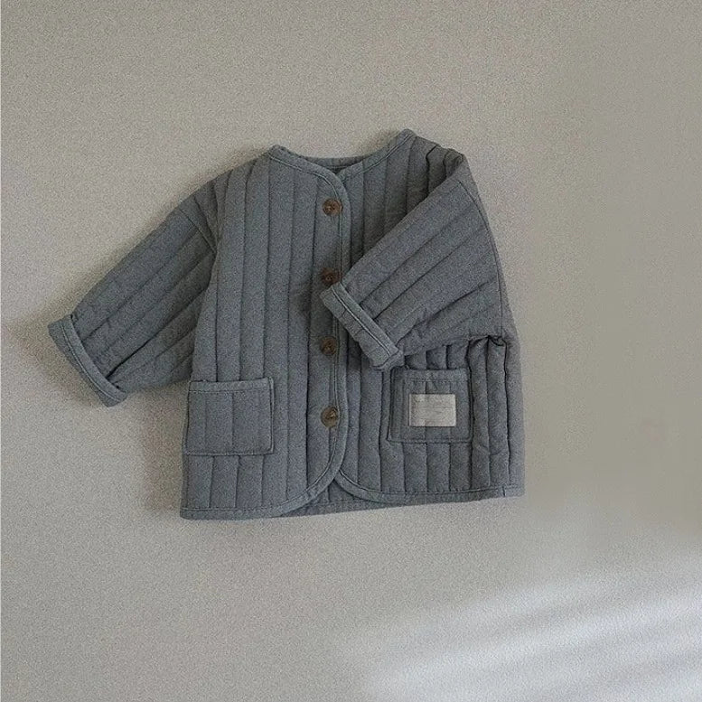 Winter New Baby Long Sleeve Warm Coat Plus Velvet Thick Cardigan Coat Toddler