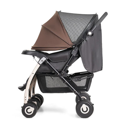 twin baby stroller Sitting, lying and folding stroller Lightweight and high-view