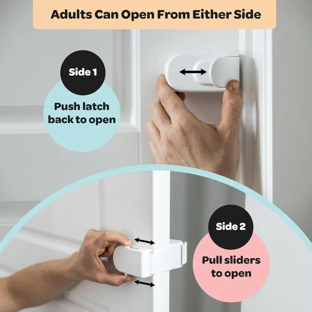 1/2/3/5pcs Child Protection Safety Lock Anti-pinch Door Blocking Lock Prevents Child From Opening Door Latch Automatically Locks