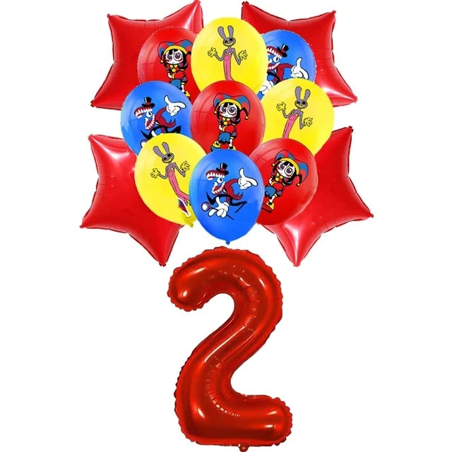 The Amazing Themed Birthday Party Decorations Digitaled Circus Tableware Plates Balloons for Baby Shower Party Favors Kids Gifts