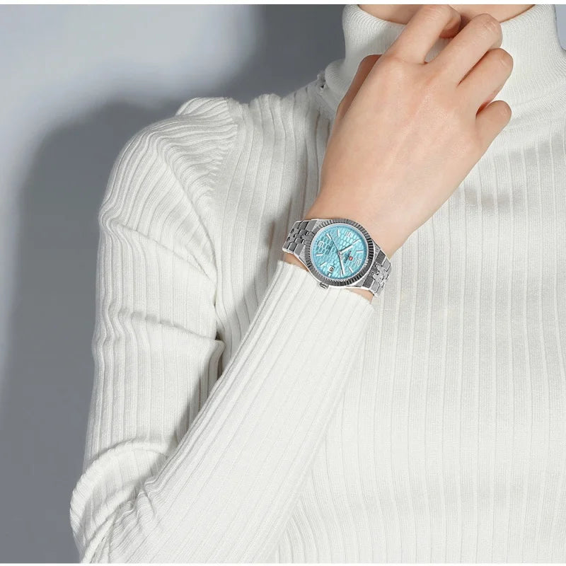 New NAVIFORCE Women 2026 Fashion Watch High Quality Waterproof Ladies Quartz WristWatches Female Steel Bracelet Romantic Clock