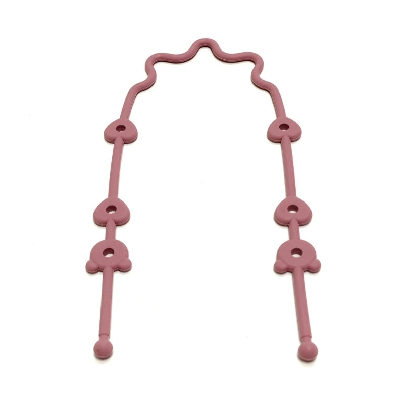 Baby Pacifier Chain with Safety Straps Silicone Holder Stroller & Highchair Accessory Drinking Cup Holder Strap