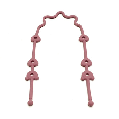 Baby Pacifier Chain with Safety Straps Silicone Holder Stroller & Highchair Accessory Drinking Cup Holder Strap