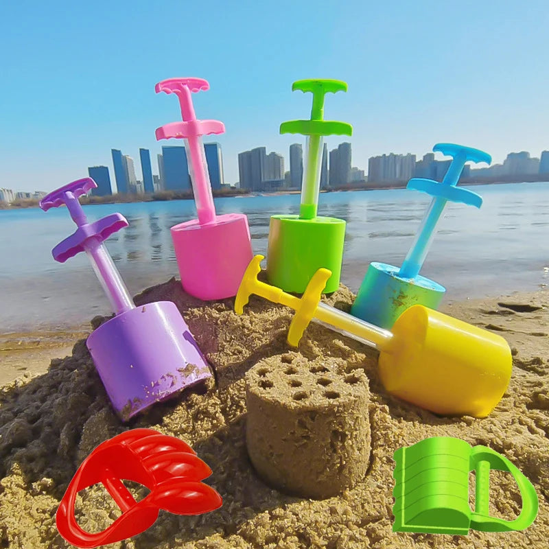 Kids Sandbox Beach Toys Shovel Castle Building Sand Brick Walls Mold Summer Fun Outdoor