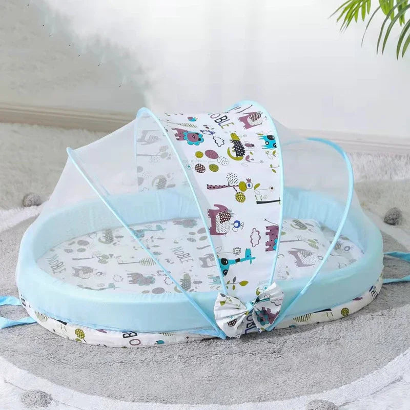 Baby Bed Cribs Newborns Sleeping Nest Travel Beds Foldable Babynest Mosquito Net Bassinet Infant Sleeping Basket For 0-24month