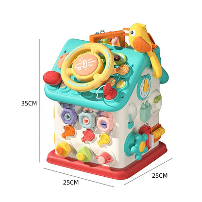 Baby Busy House Sensorial Montessori Toys 3D Busy Board Music Light Switch Fine Motor Training Games Educational Toys For Kids