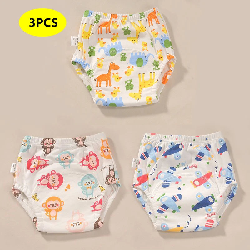 Newborn Training Pants Baby Shorts Solid Color Washable