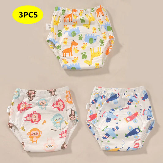 Newborn Training Pants Baby Shorts Solid Color Washable
