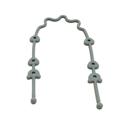 Baby Pacifier Chain with Safety Straps Silicone Holder Stroller & Highchair Accessory Drinking Cup Holder Strap
