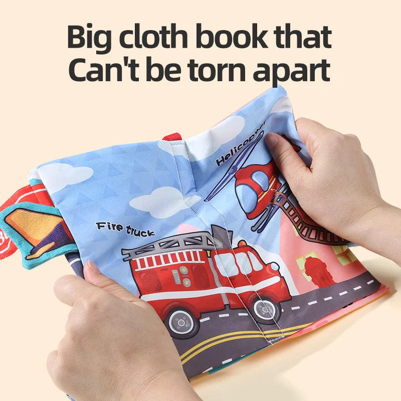 Baby early education cloth book puzzle toys can be washed and pulled