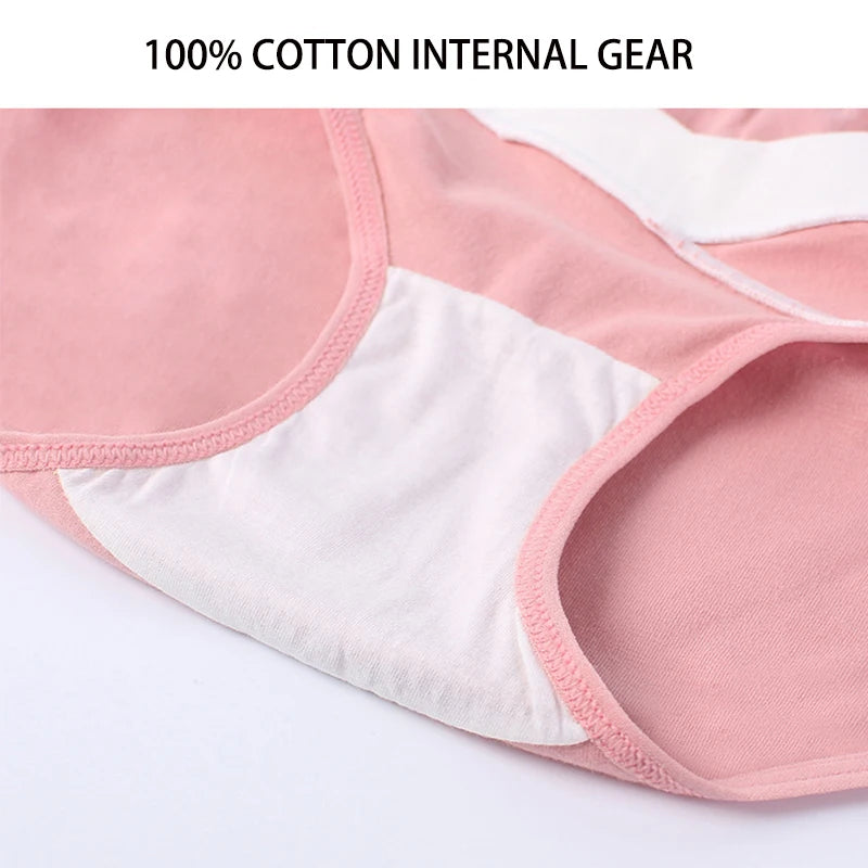 Cotton Maternity Panties Low for Pregnancy Women Printed Flowers Underwear Postpartum