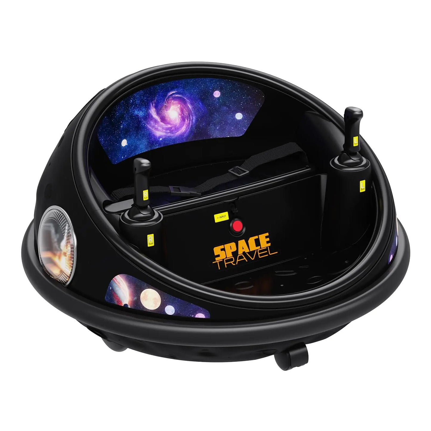 360° Spinning Kids Electric Bumper Car With Remote Control LED Lights Soft Bumper Indoor Outdoor Amusement Ride-on Toy