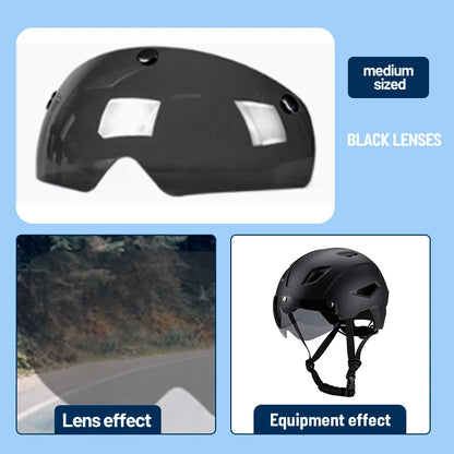 Children's Bike Helmet with Magnetic Goggles Lightweight Breathable Outdoor Sports Bike Skateboard Riding Mini Helmet