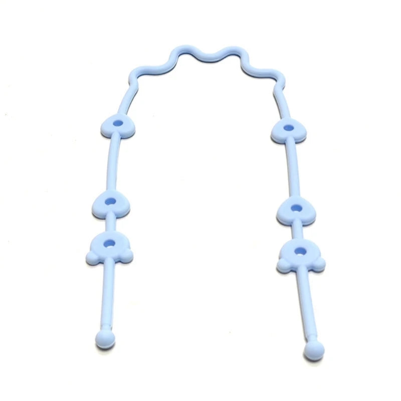 Baby Pacifier Chain with Safety Straps Silicone Holder Stroller & Highchair Accessory Drinking Cup Holder Strap