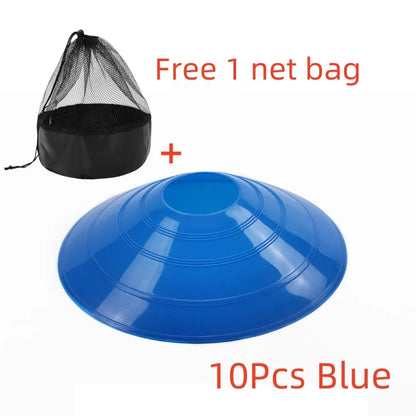 10pcs Soccer Training Sign Dish Toy Pressure Resistant Cones Marker Discs Bucket Outdoor Basketball  Training Sports Accesso Toy
