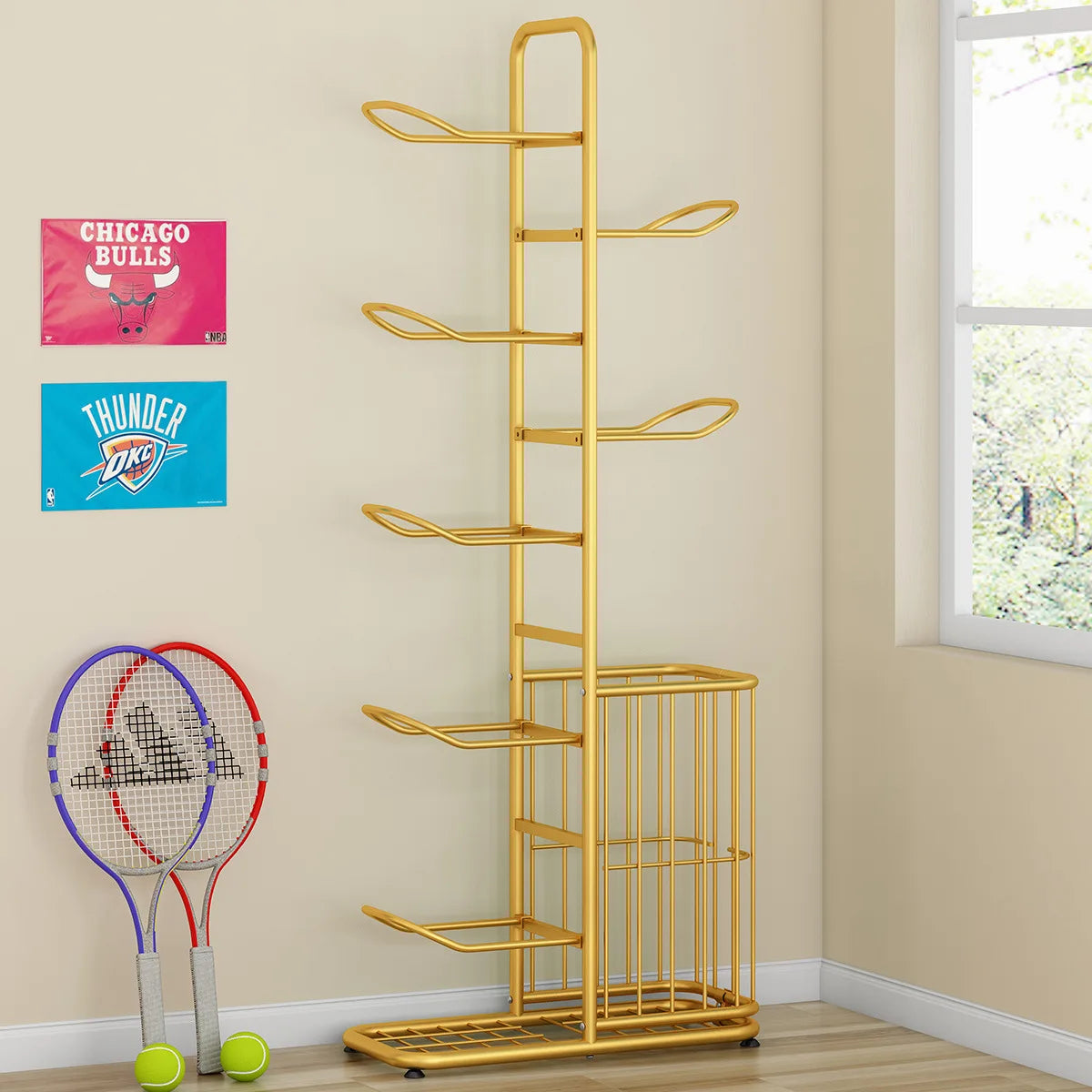 Indoor Children Storage Rack Ball Storage Rack