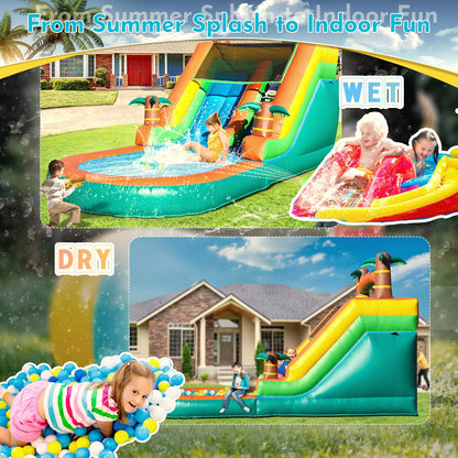 21ft Giant Commercial PVC Inflatable Water Slide Bounce House Pool with Blower